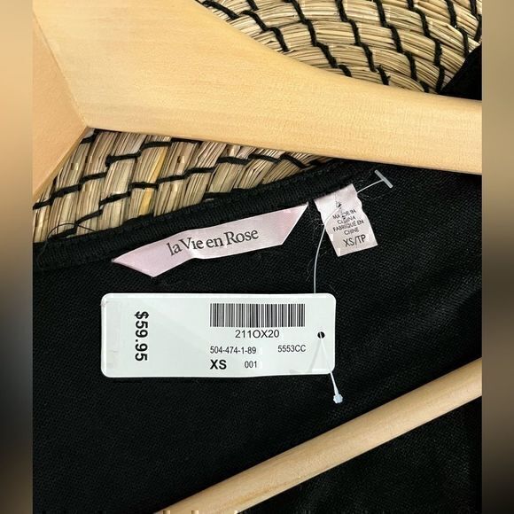 3/$30 _ LA VIE EN ROSE | NWT 🏷️ Black jersey stretch maxi dress twist tie - XS‌ - Picture 11 of 11